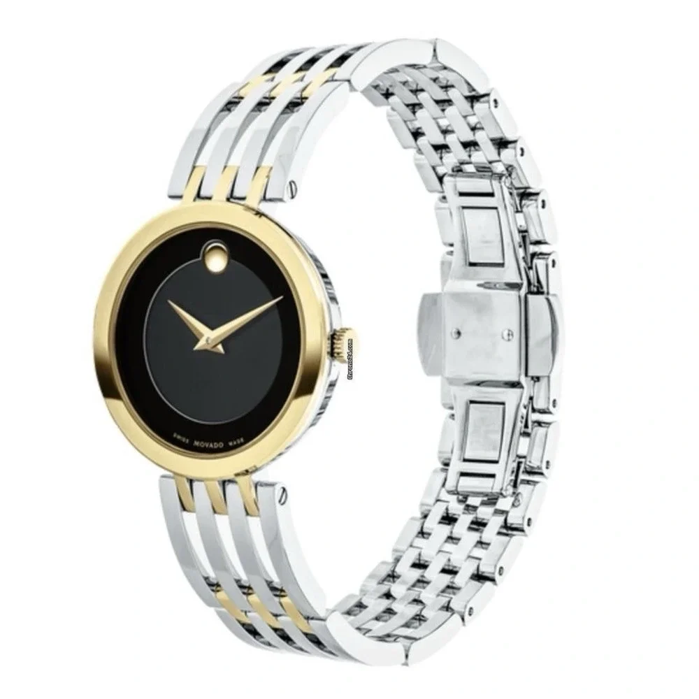 Ladies Movado Watch Esperanza silver Dial Quartz Swiss Stainless Vintage V834